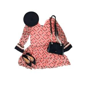 Taranko Women's Loose Print Special Occasion Knee Length Dress - Size EU 38
